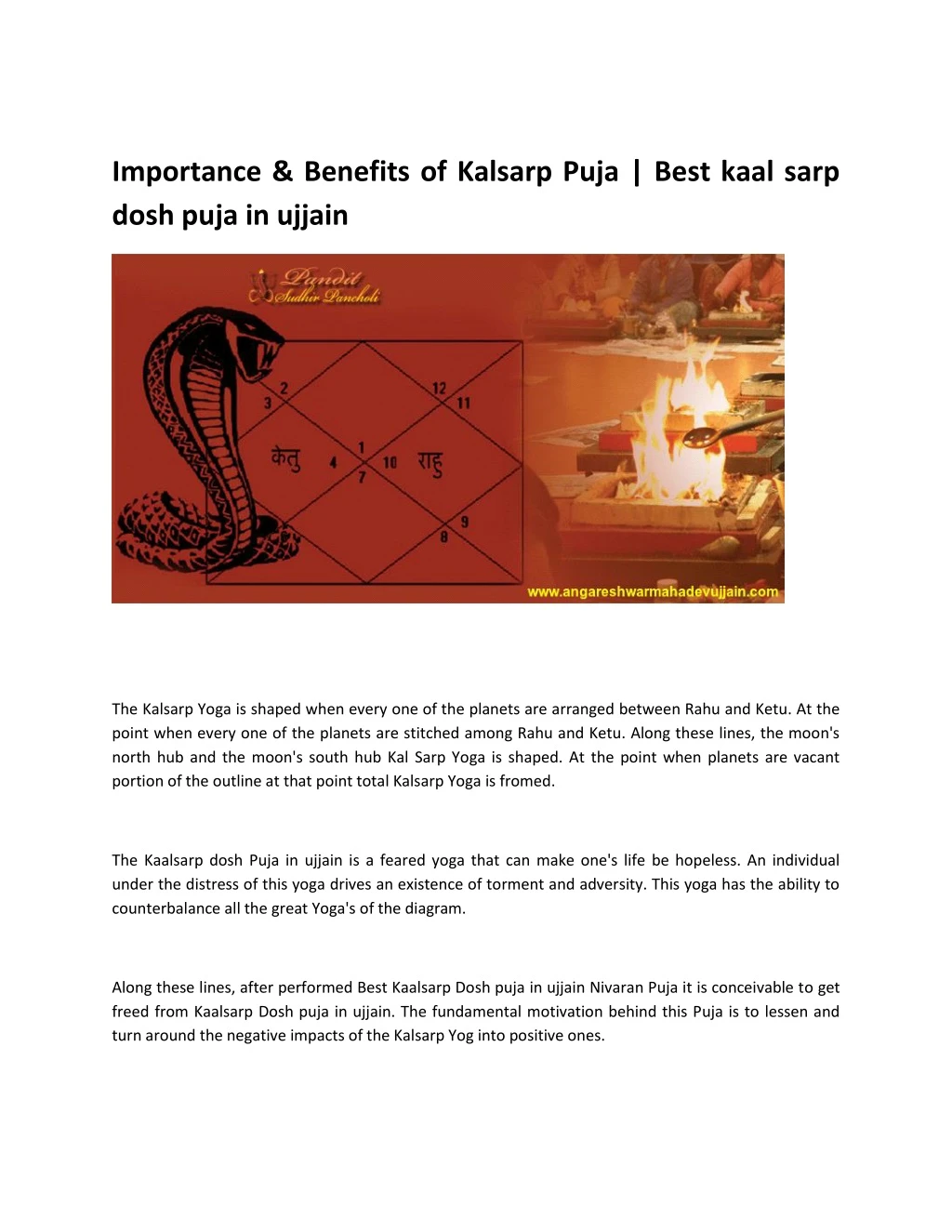 importance benefits of kalsarp puja best kaal
