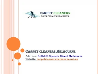 Carpet cleaners Melbourne