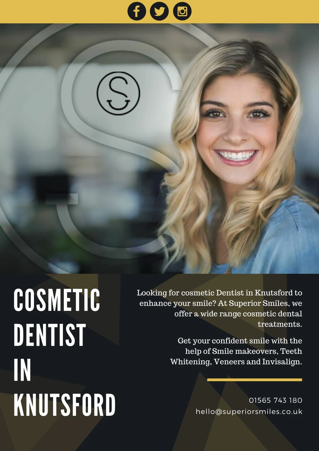 looking for cosmetic dentist in knutsford