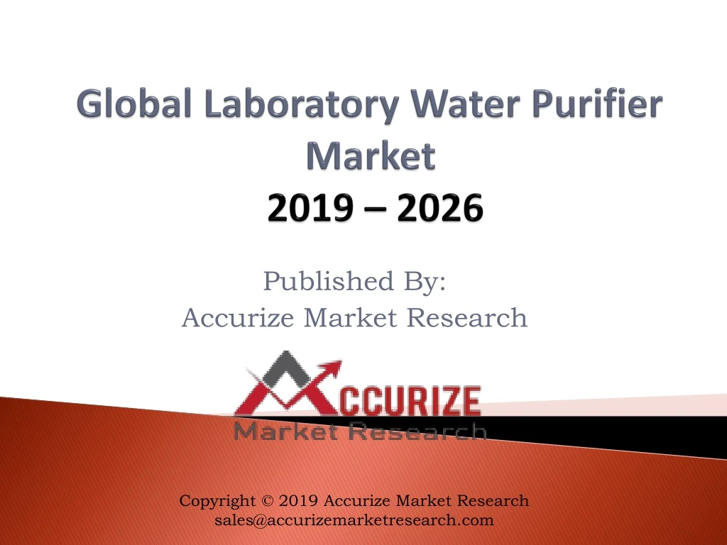 global laboratory water purifier market 2019 2026