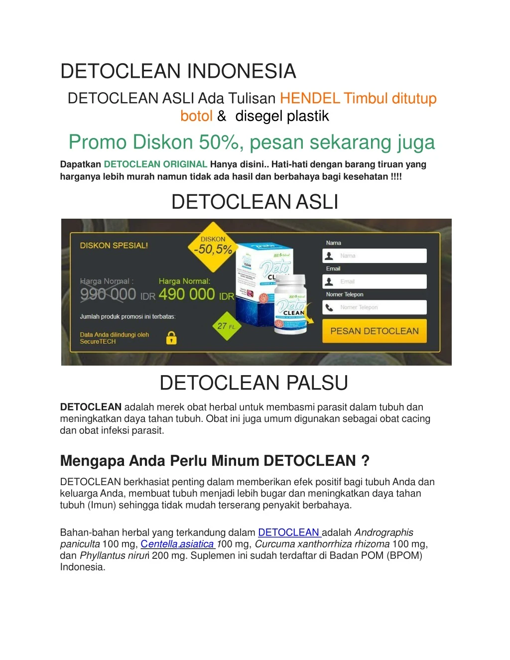 detoclean indonesia