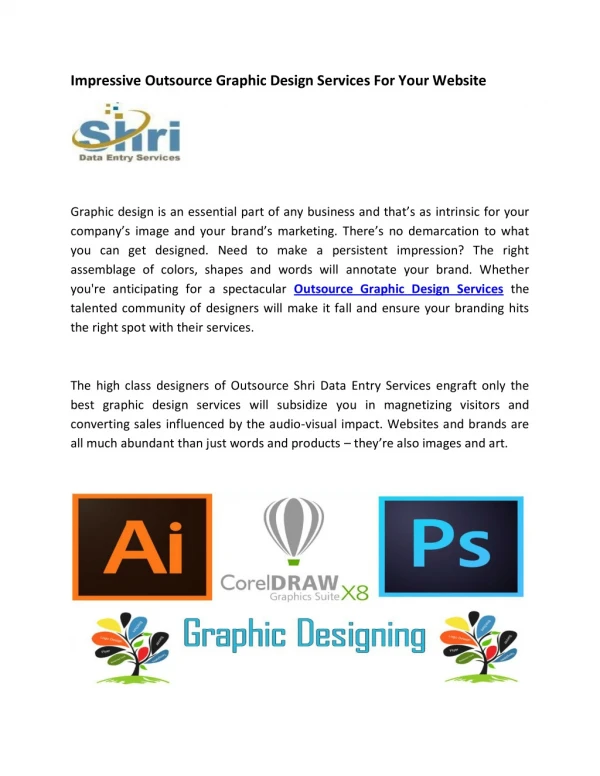 Impressive Outsource Graphic Design Services For Your Website