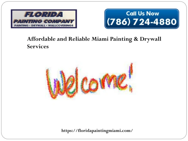 Why hire painters from Florida Painting Company