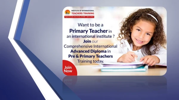 Pre Primary Teacher Training Course