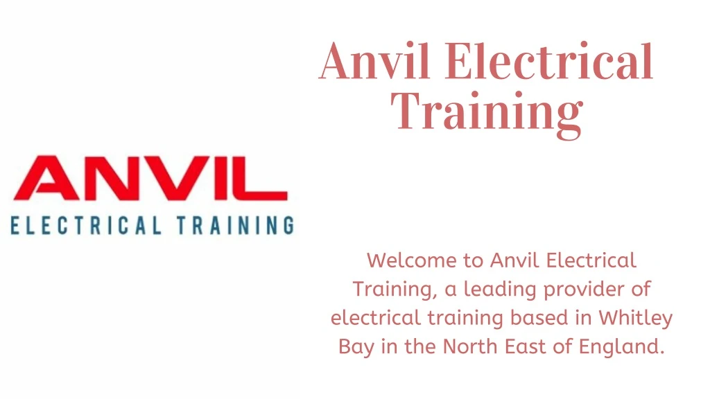 anvil electrical training