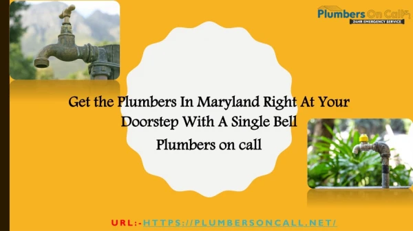 Plmbers in Maryland