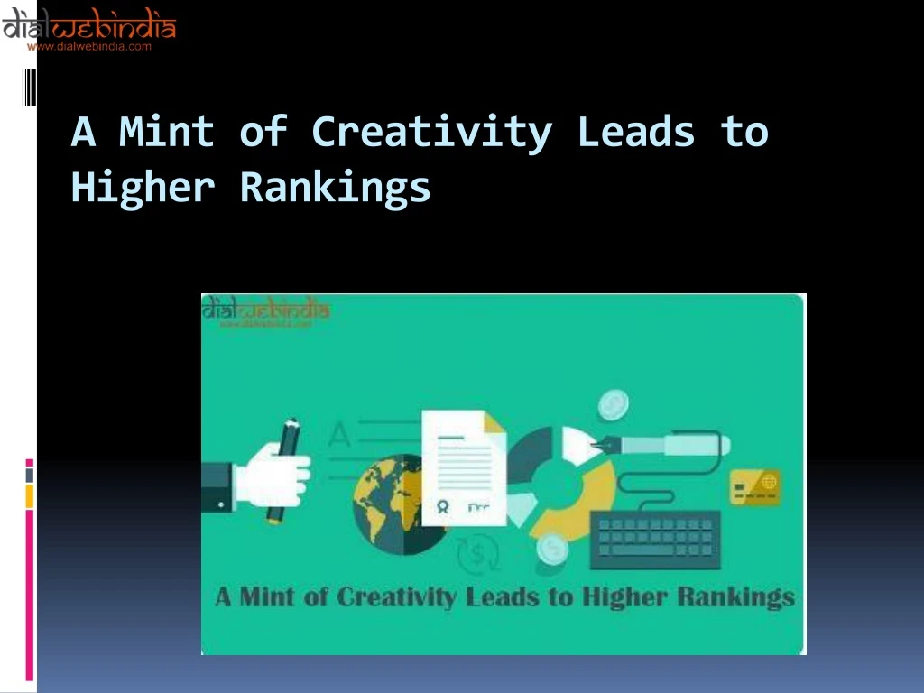 a mint of creativity leads to higher rankings