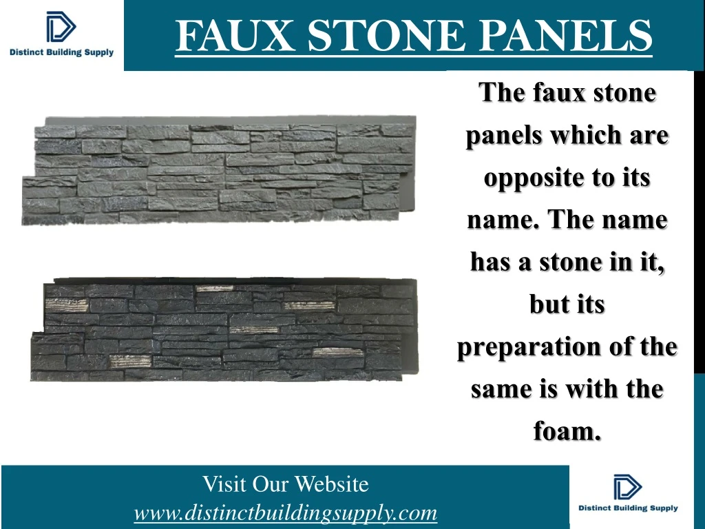 faux stone panels