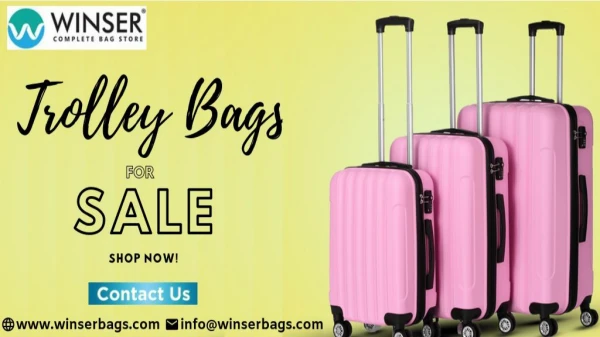 Durable and Light-Weight Trolley Bags for Sale! In Kochi...