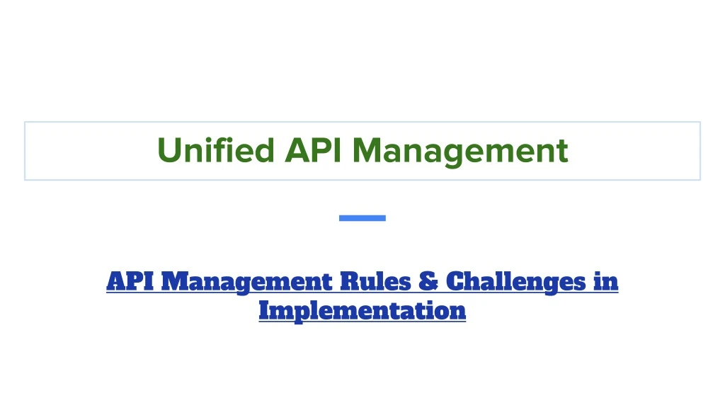 api management rules challenges in implementation