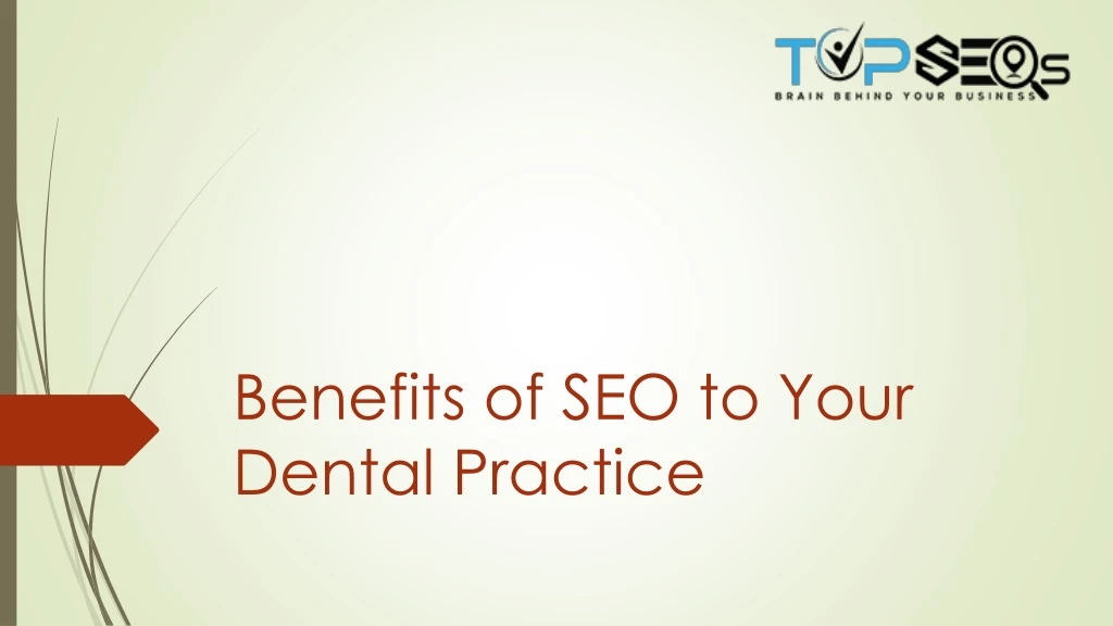 benefits of seo to your dental practice