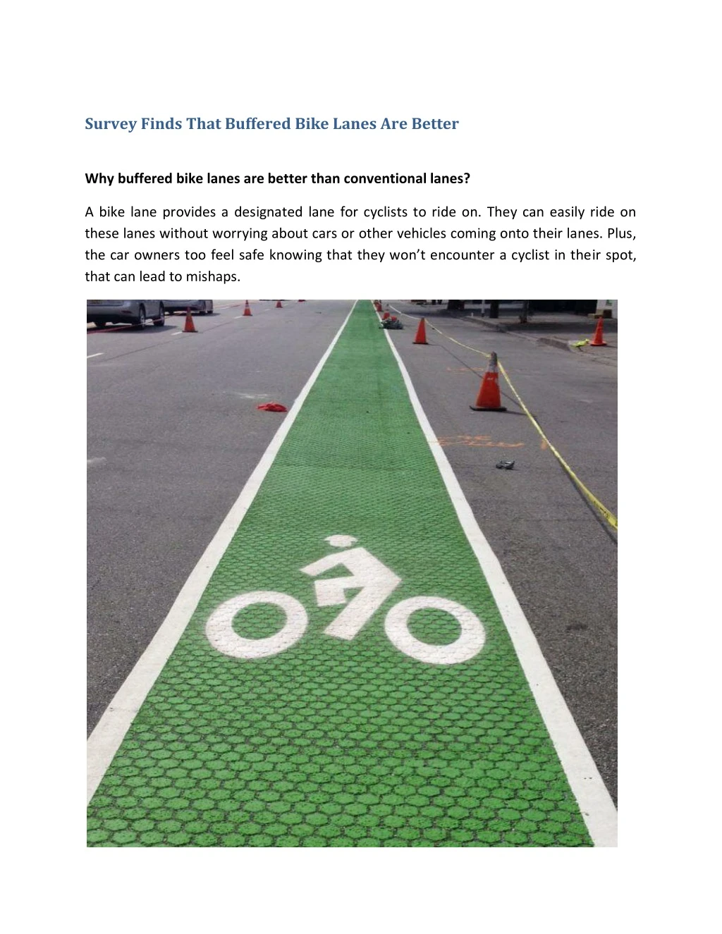 survey finds that buffered bike lanes are better