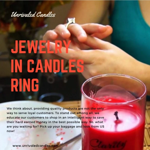 Jewelry in Candles Ring | Candles with Jewelry Hidden Inside