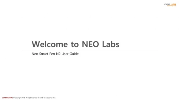 User Guide for Neo Smart pen N2