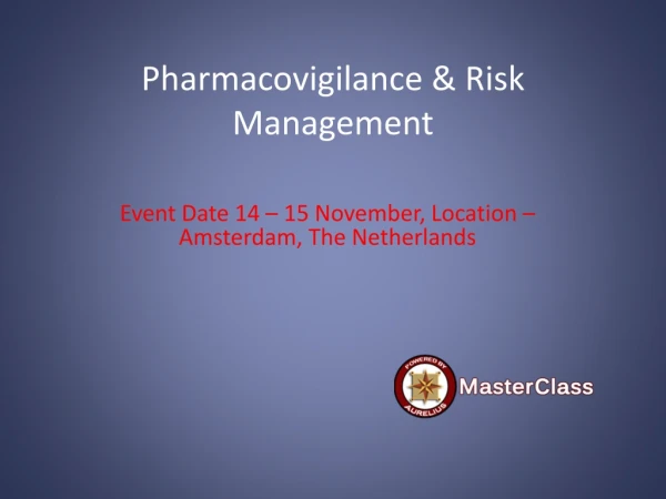 pharmacovigilance risk management