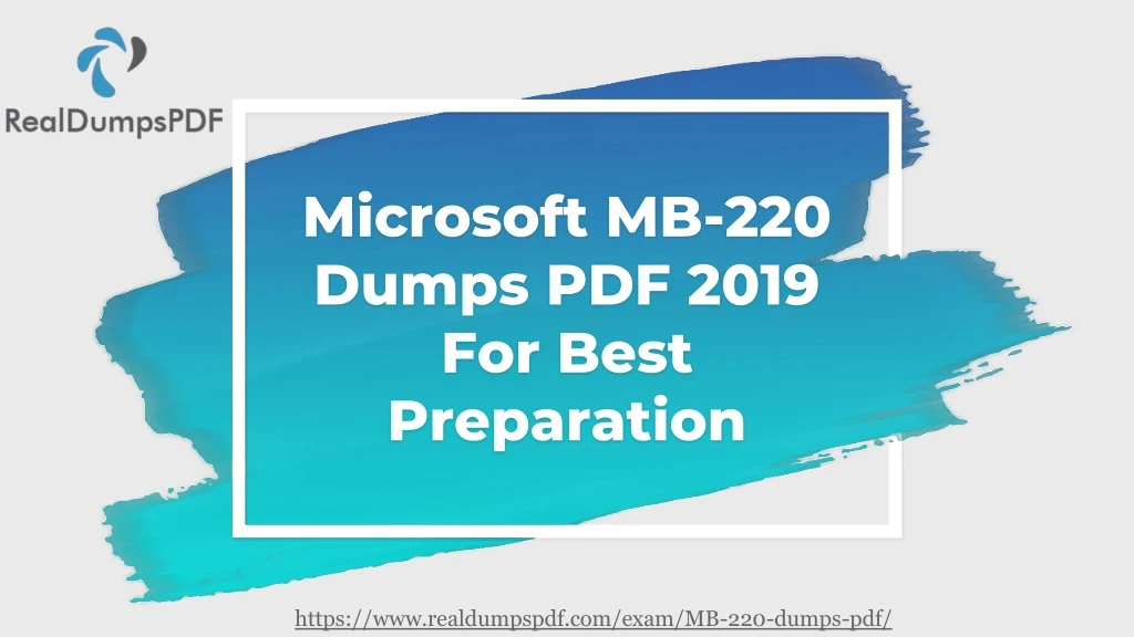microsoft mb 220 dumps pdf 2019 for best preparation