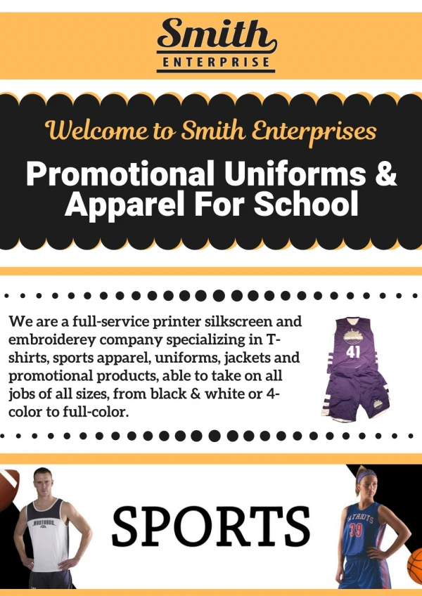 Promotional Apparel at Great Prices | Smith Enterprises