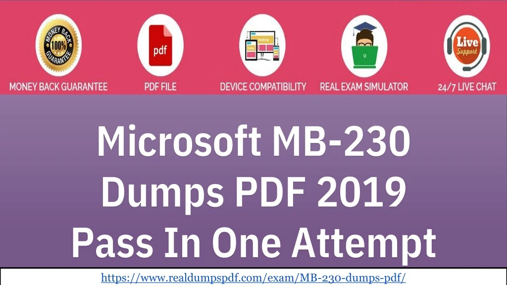 microsoft mb 230 dumps pdf 2019 pass in one attempt