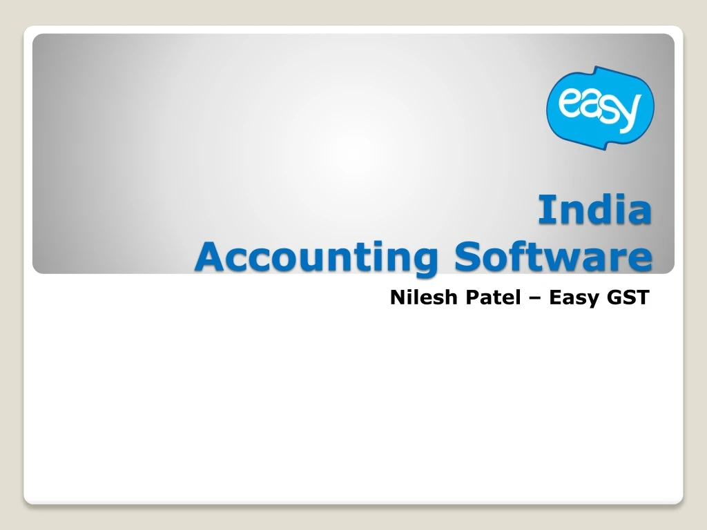 india accounting software