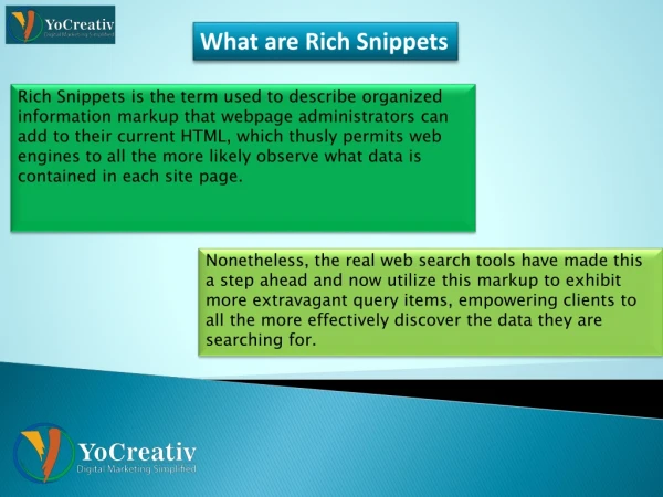 What are Rich Snippets | Rich Snippets Genretor