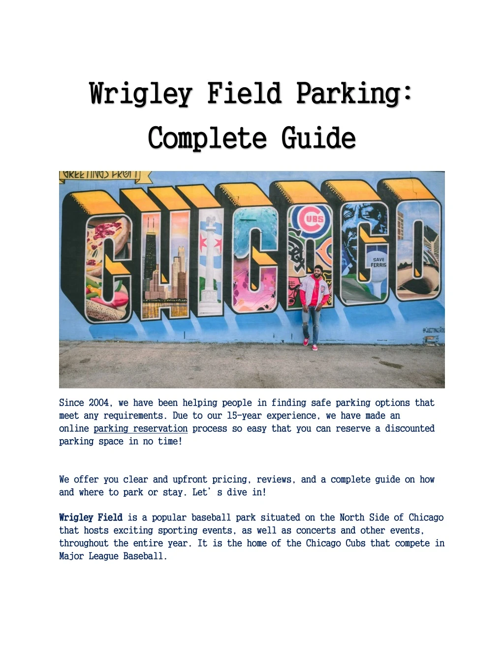 wrigley field parking