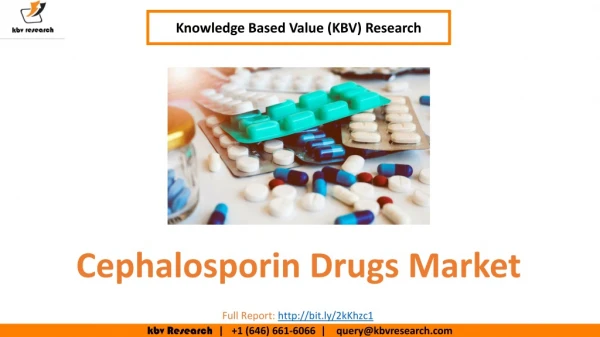 Cephalosporin Drugs Market Size- KBV Research