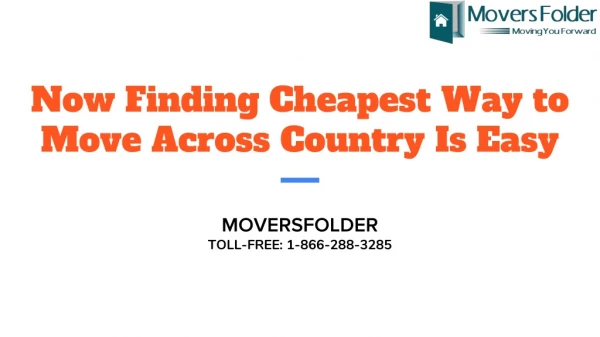 Now Finding Cheapest Way to Move Across Country Is Easier