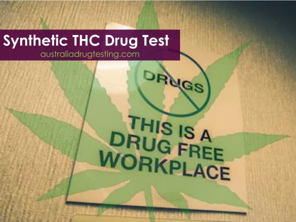 Synthetic thc drug test