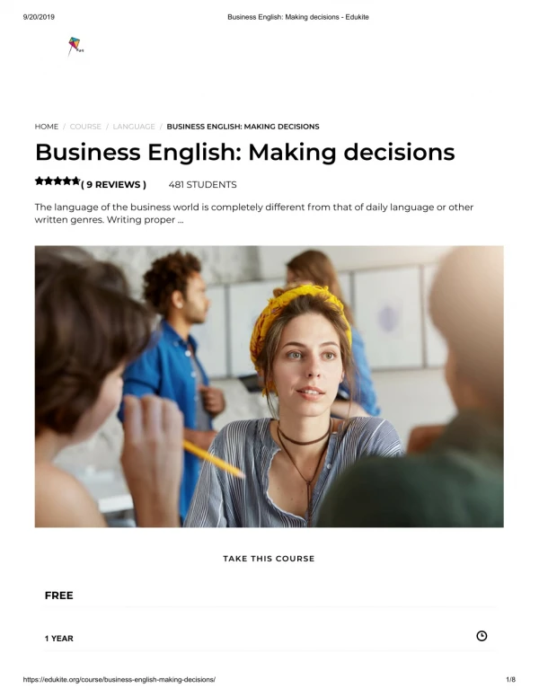 Business English_ Making decisions - Edukite