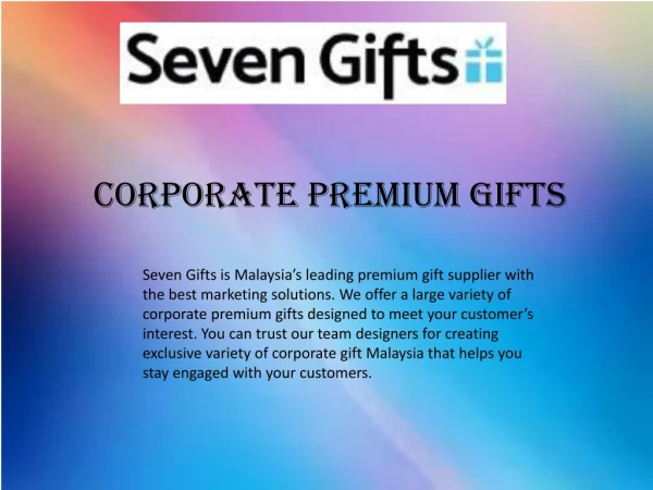 Corporate Premium Gifts