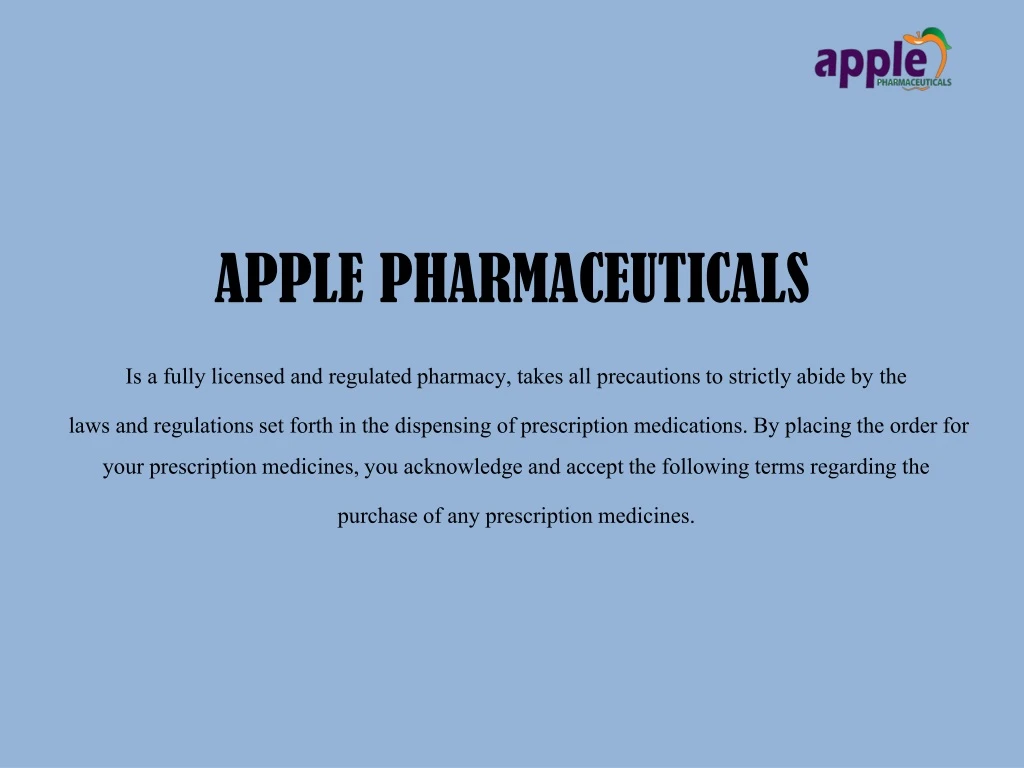 apple pharmaceuticals