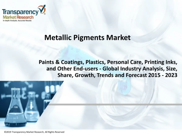 metallic pigments market for Paints & Coatings, Plastics, Personal Care, Printing Inks, and Other End-users - Global Ind