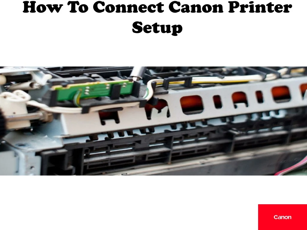 how to connect canon printer setup