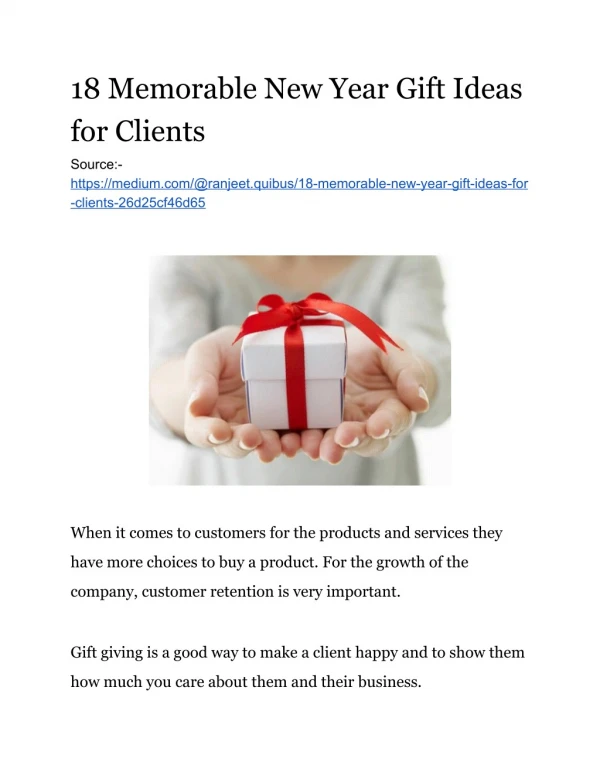 18 Memorable New Year Gift Ideas for Clients