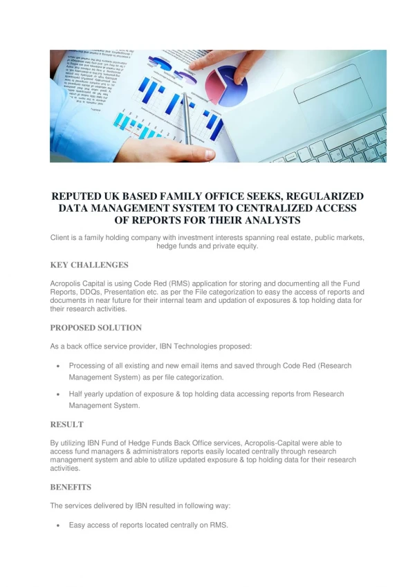 reputed uk based family office seeks regularized