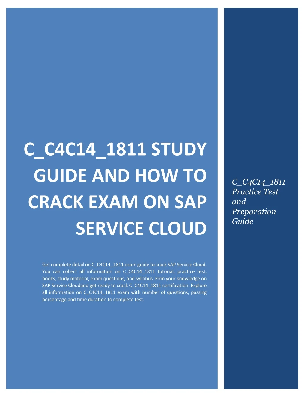 c c4c14 1811 study guide and how to crack exam