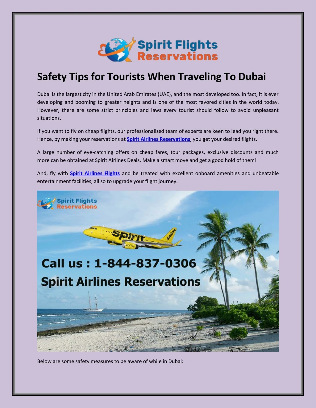 safety tips for tourists when traveling to dubai