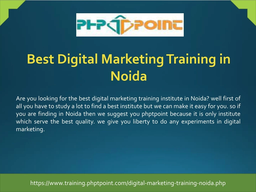 best digital marketing training in noida