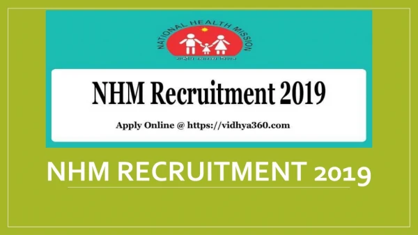 NHM Recruitment 2019, NHRM Madhya Pradesh 760 Staff Nurse Posts