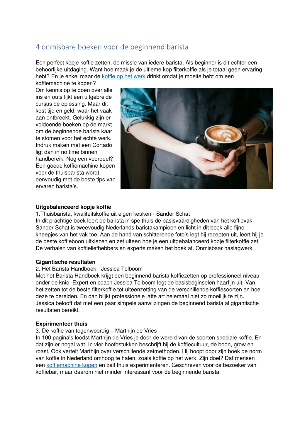 4 onmisbare boeken voor de beginnend barista