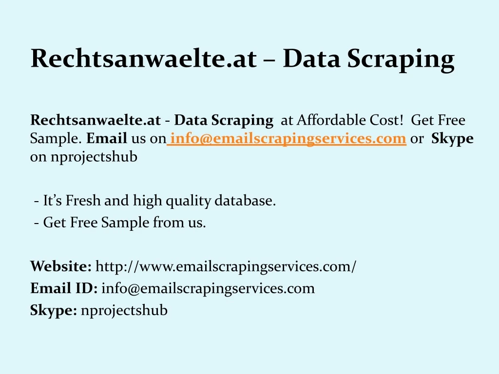 rechtsanwaelte at data scraping