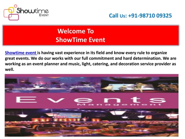Corporate Event Management Company In Delhi