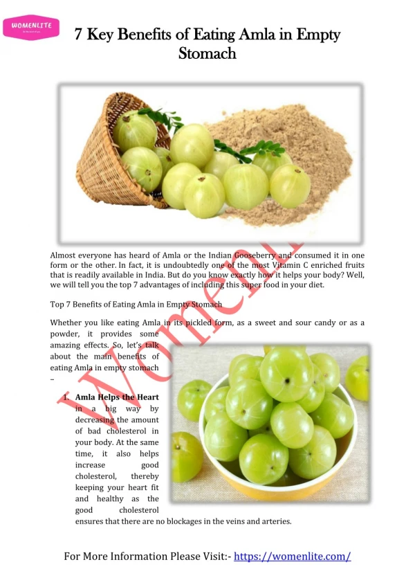 7 Key Benefits of Eating Amla in Empty Stomach