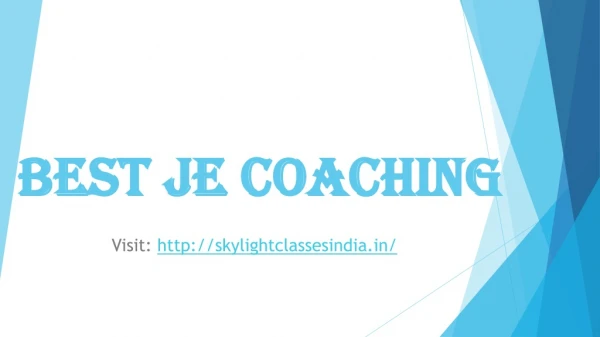 Best Je coaching