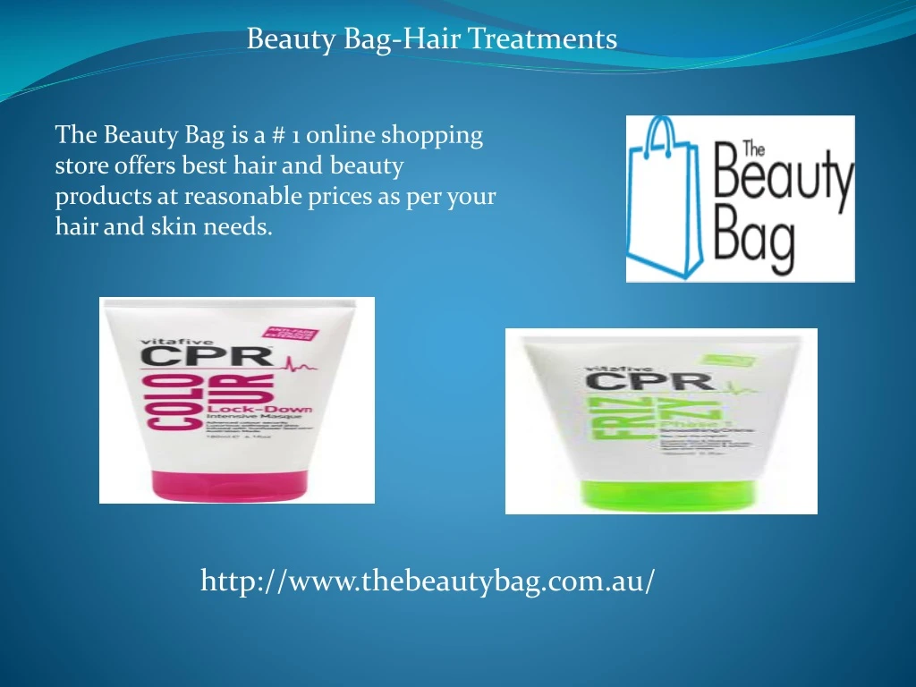 beauty bag hair treatments