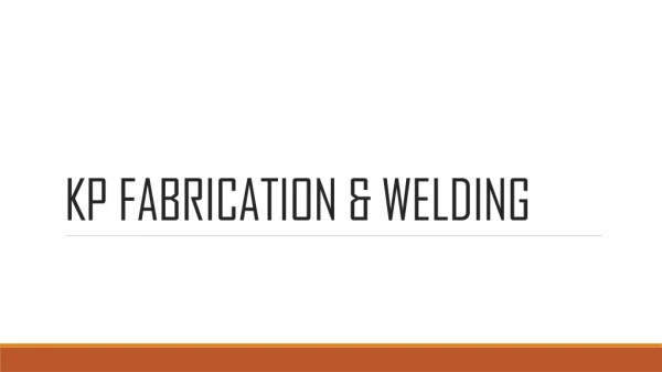 KP Fabrication & Welding Perth