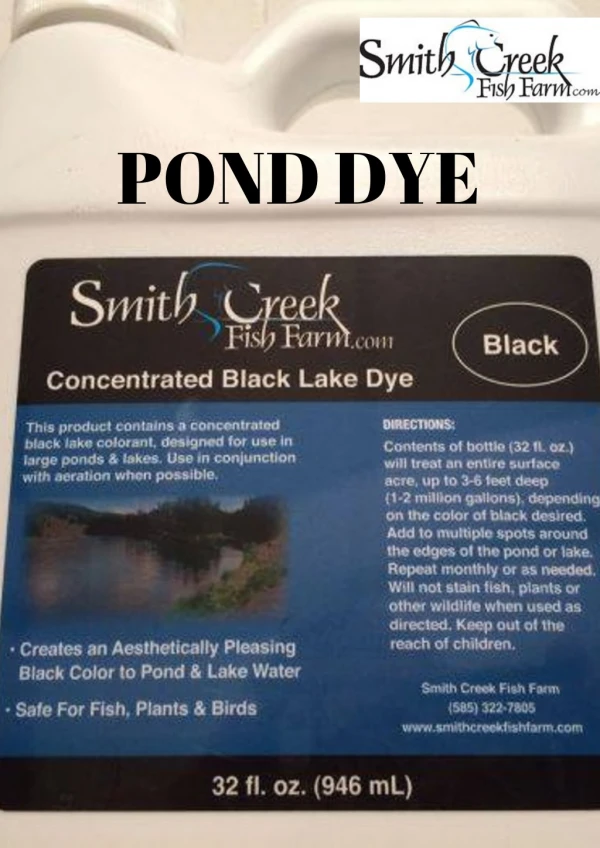 Pond Dye-Is It Worth The Money?-smithcreekfishfarm.com