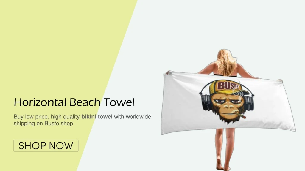 horizontal beach towel
