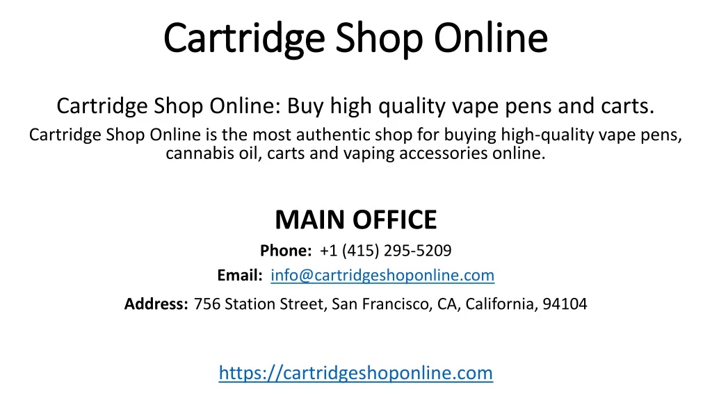 cartridge shop online