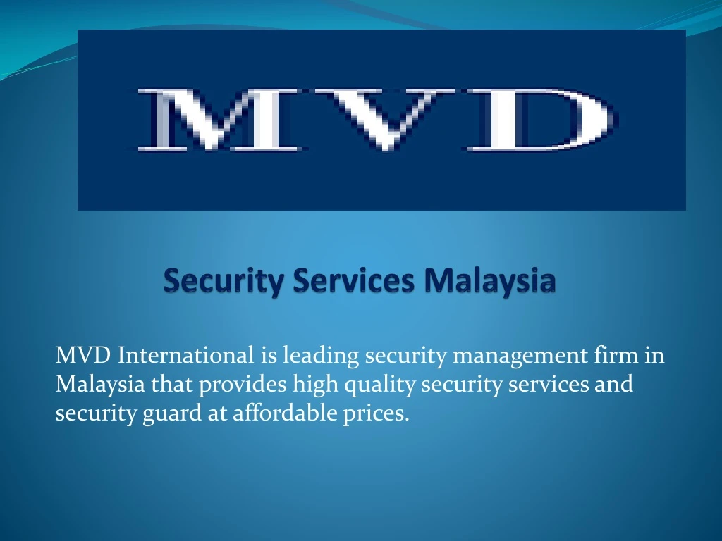 security services malaysia